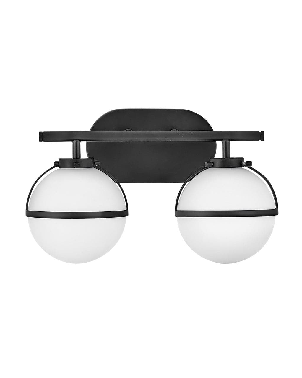 Bath Hollis - Two Light Vanity-Hinkley Lighting-HINKLEY-5662BK-LL-Bathroom LightingBlack-2-France and Son