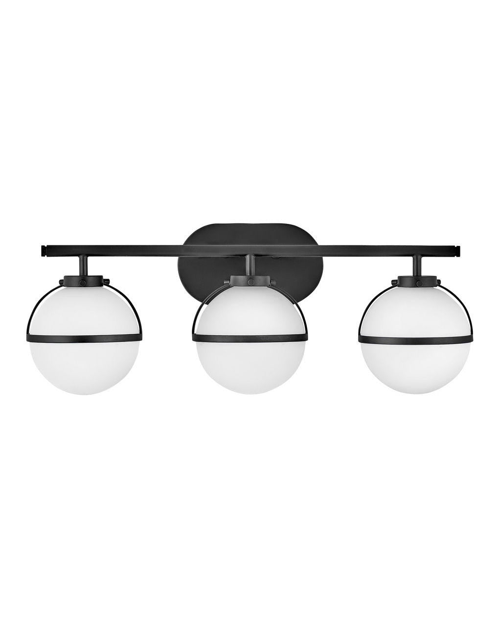 Bath Hollis Three Light Vanity-Hinkley Lighting-HINKLEY-5663BK-LL-Bathroom VanityBlack-3-France and Son