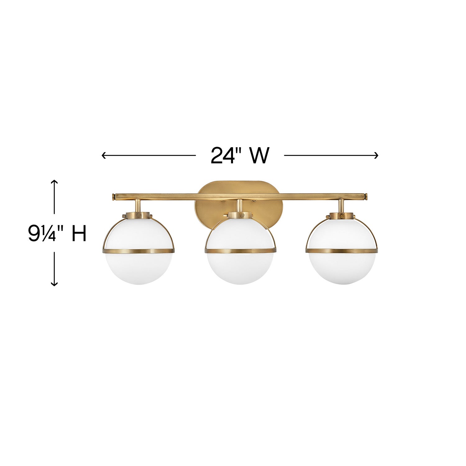 Bath Hollis Three Light Vanity-Hinkley Lighting-HINKLEY-5663HB-LL-Bathroom VanityBrass-2-France and Son