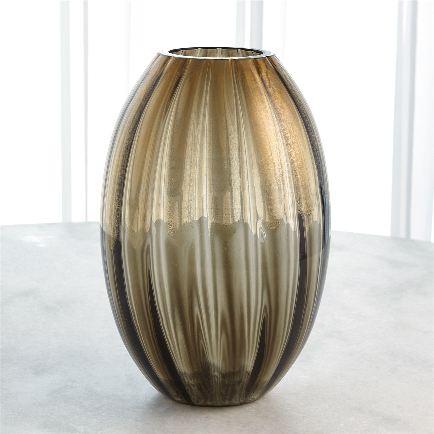 Balloon Vase-Global Views-GVSA-3.31694-VasesLarge-Bronze-1-France and Son