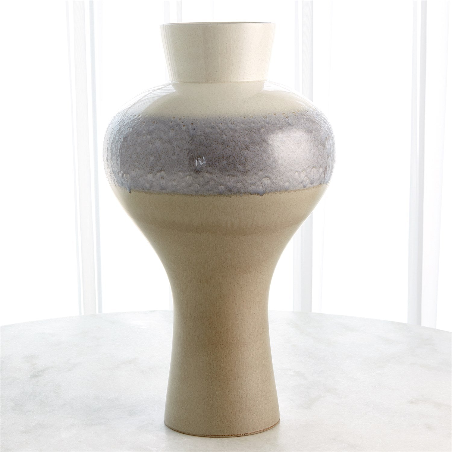 Cream Rises Swell Vase-Global Views-GVSA-1.10804-Vases-1-France and Son