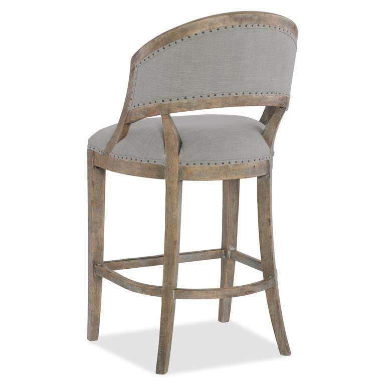 Boheme Garnier Barrel Back Bar Stool-Hooker-HOOKER-5750-20360-MWD-Bar Stools-2-France and Son