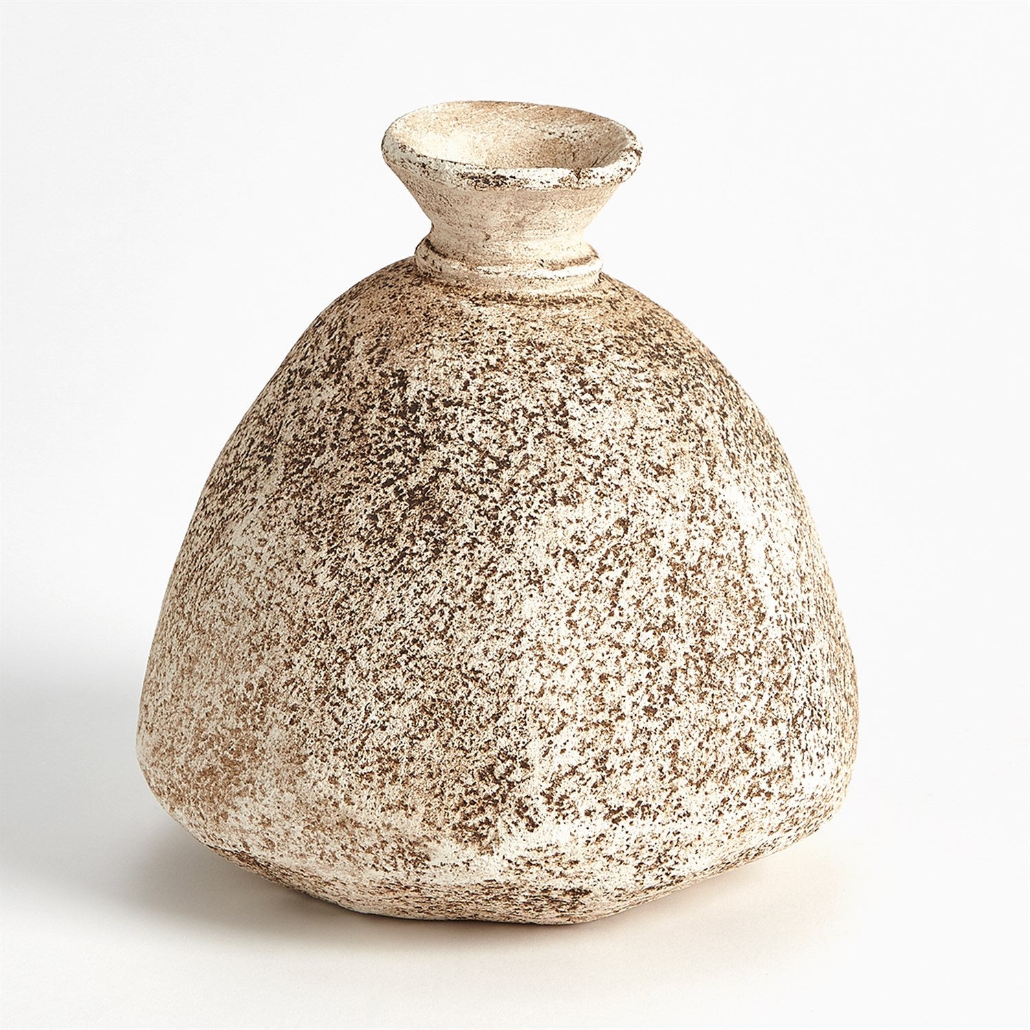 Cinder Wide Bottom Vase-Sand-Global Views-GVSA-7.10496-Vases-1-France and Son