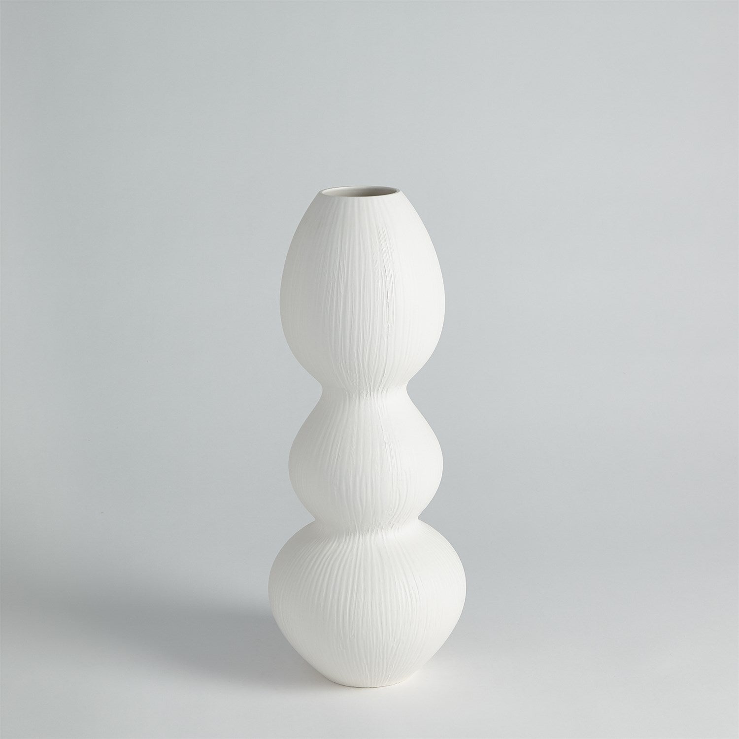 Torch Vase-Global Views-GVSA-7.10452-VasesSmall-Matte White-5-France and Son