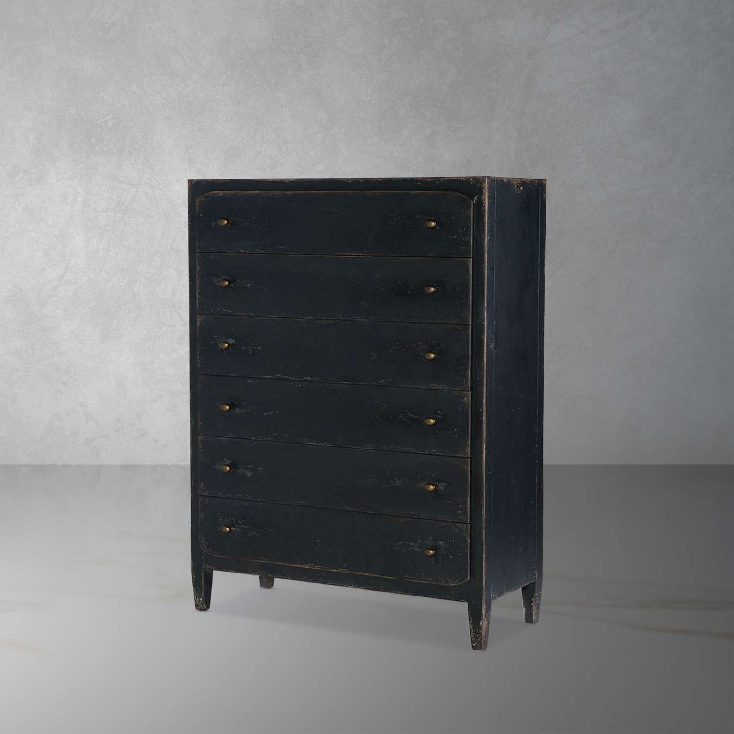 Ciao Bella Six-Drawer Chest- Black-Hooker-HOOKER-5805-90010-99-Dressers-1-France and Son