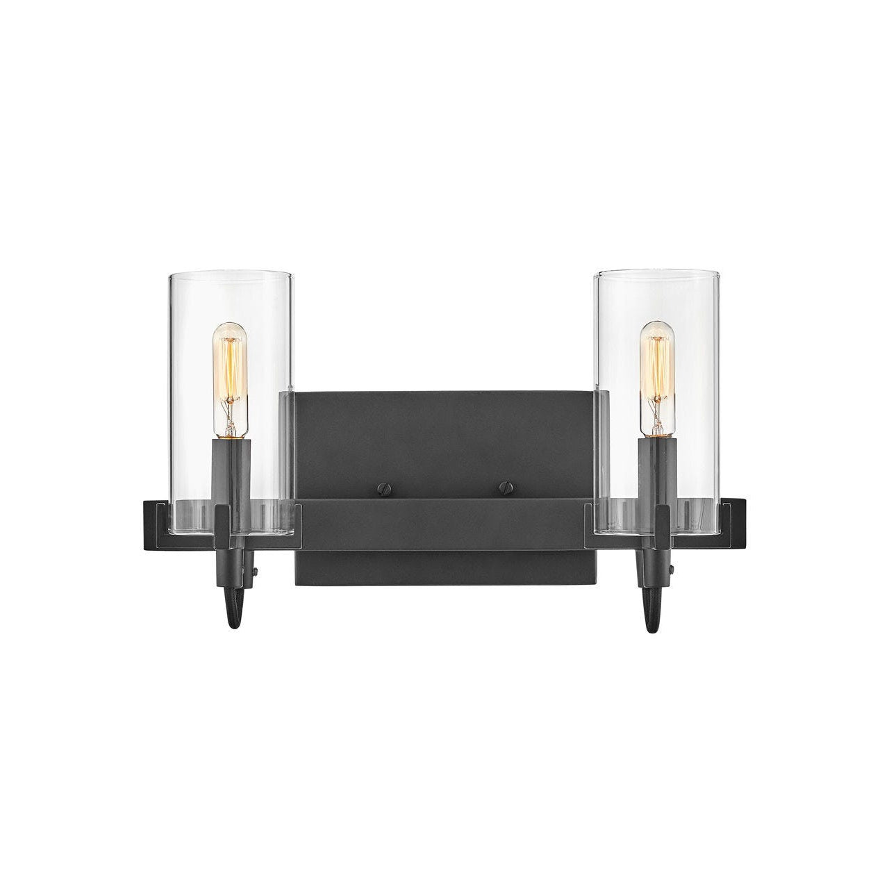 Ryden - Two Light Vanity-Hinkley Lighting-HINKLEY-58062BK-Bathroom VanityBlack-1-France and Son