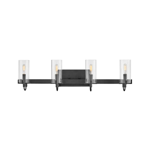 Bath Ryden - Four Light Vanity-Hinkley Lighting-HINKLEY-58064BK-1-Bathroom LightingBlack-1-France and Son