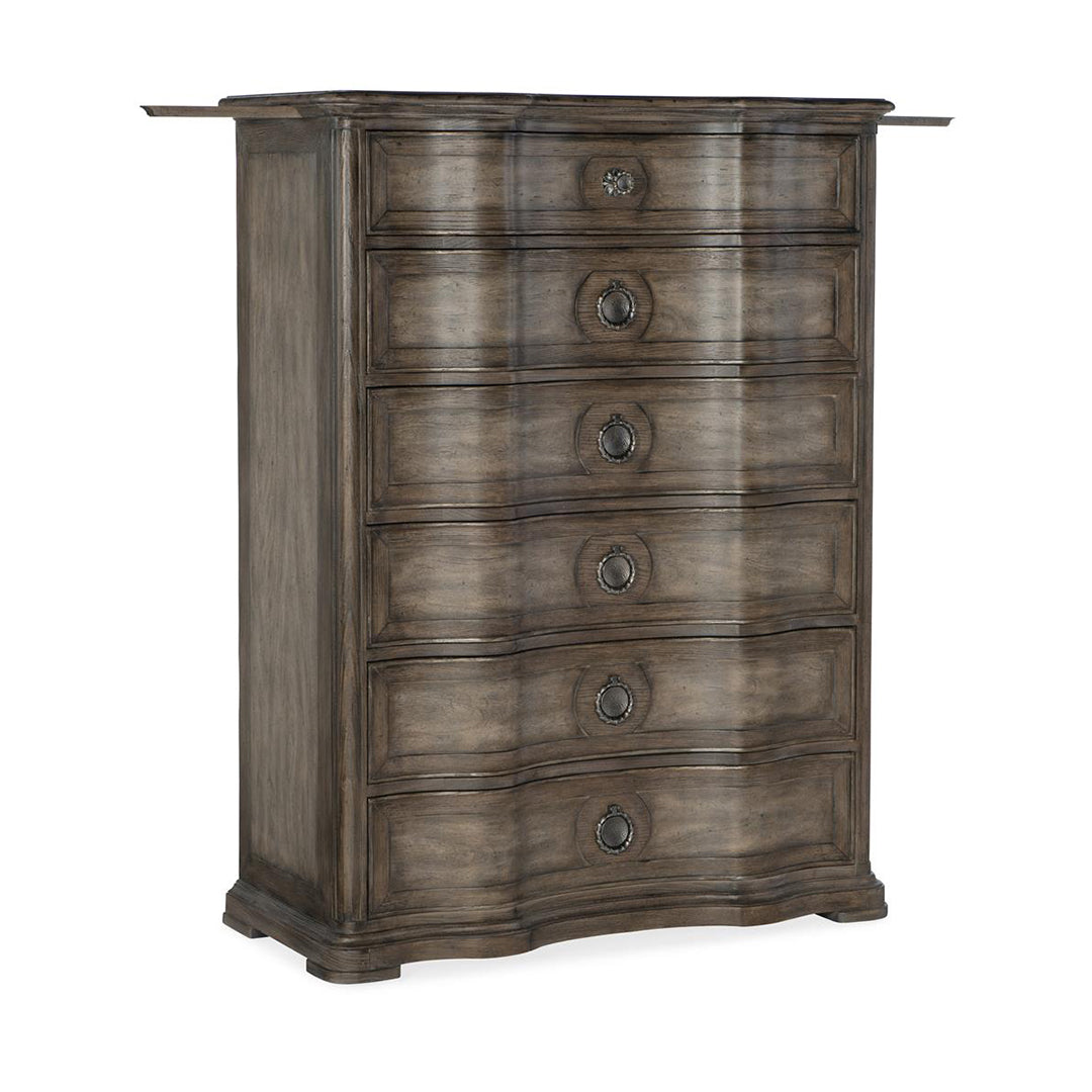 Woodlands Six-Drawer Chest-Hooker-HOOKER-5820-90010-84-Dressers-4-France and Son