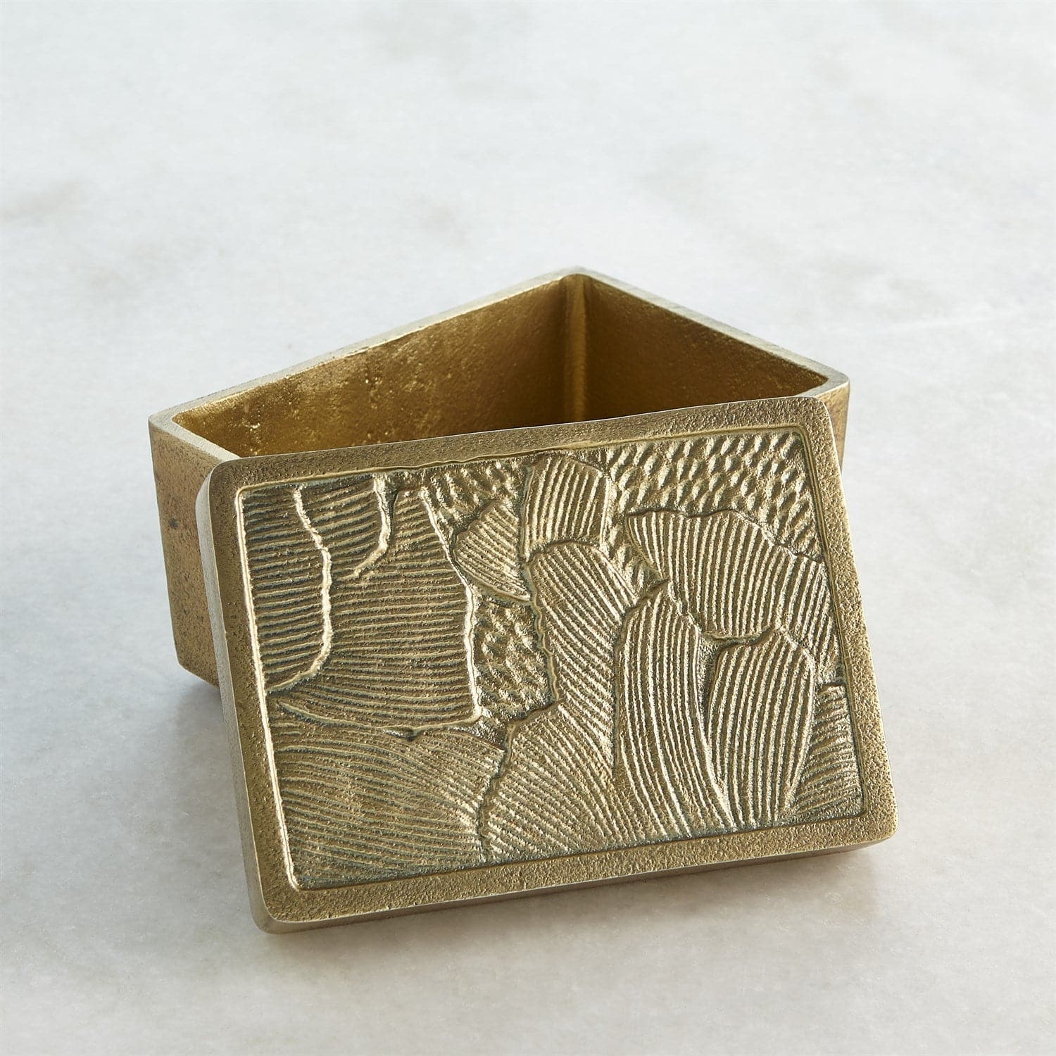 Flora Box-Antique Brass