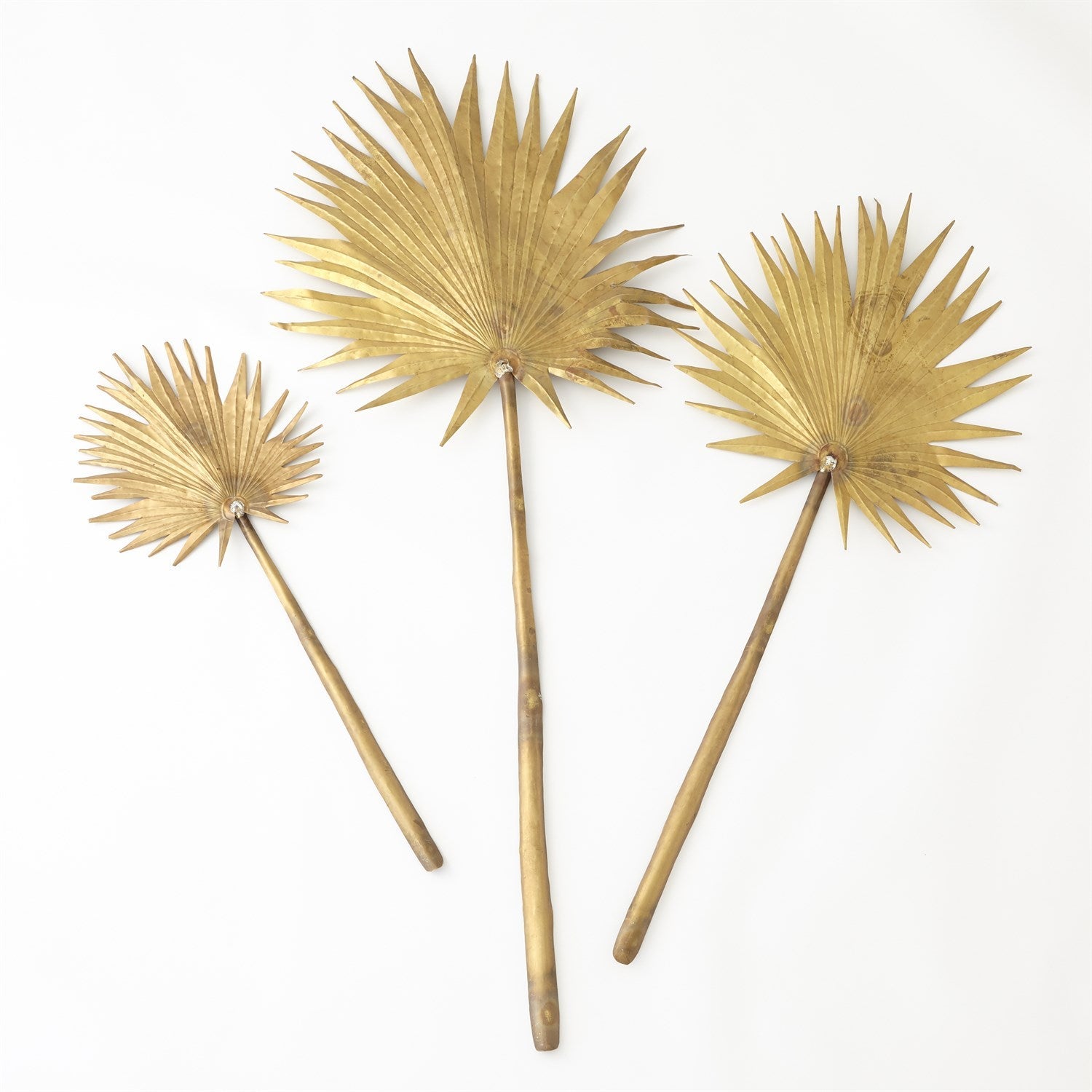 Brass Palm Leaf-Lg-Global Views-GVSA-9.93626-Decorative Objects-2-France and Son