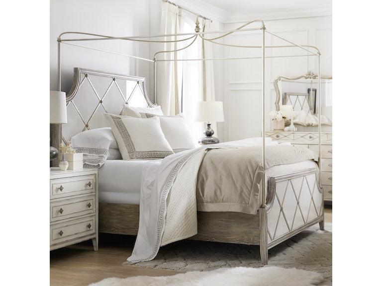 Sanctuary Diamont Canopy King Panel Bed-Hooker-HOOKER-5875-90365-95-Beds-2-France and Son