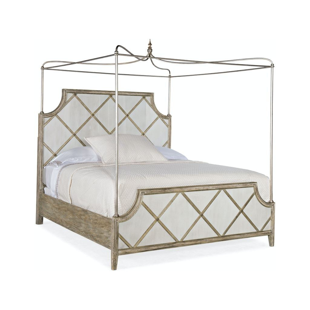 Sanctuary Diamont Canopy King Panel Bed-Hooker-HOOKER-5875-90365-95-Beds-1-France and Son