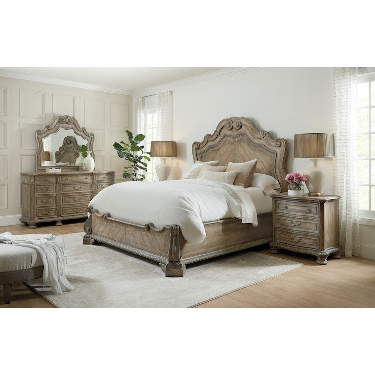 King Panel Bed-Hooker-HOOKER-5878-90260-80-BedsCalifornia King-3-France and Son