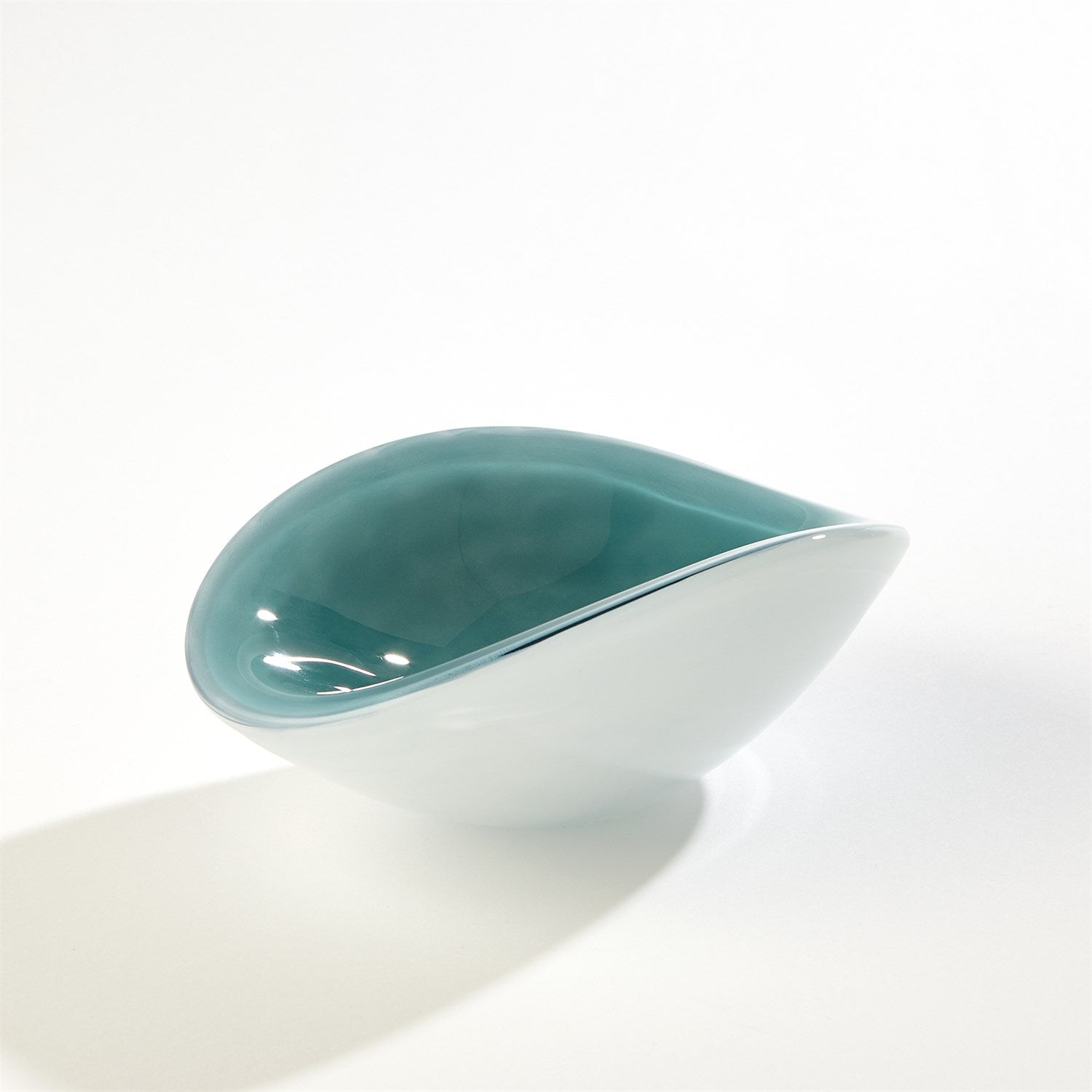 Pinched Cased Glass Bowl-Global Views-GVSA-6.60552-BowlsAzure-Small-5-France and Son