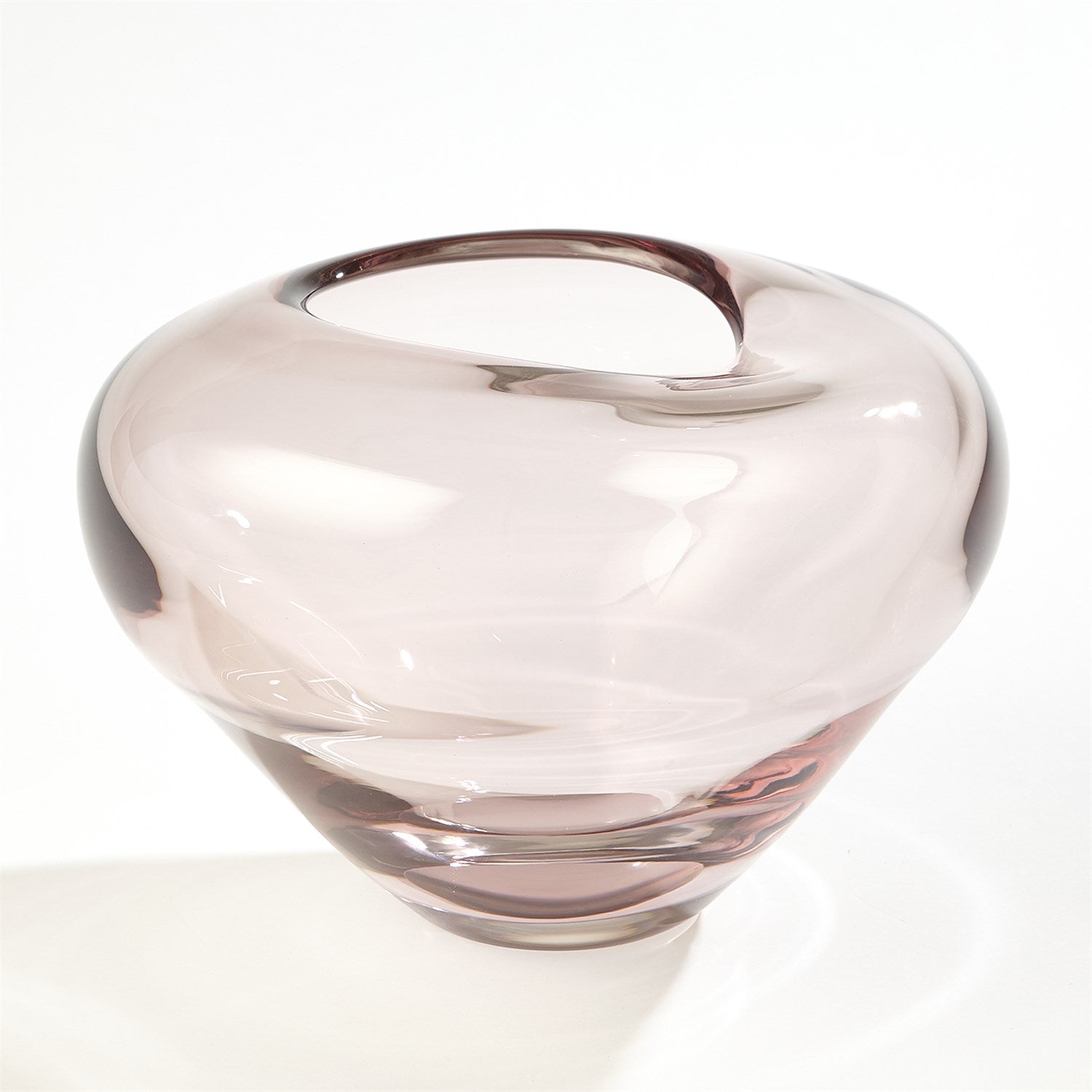 Undulating Vase - Large-Global Views-GVSA-6.60567-VasesAmethyst-2-France and Son