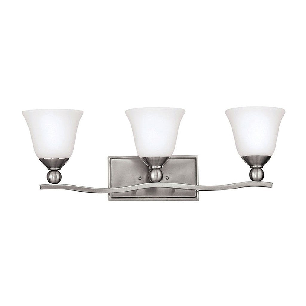 Bath Bolla - Three Light Vanity-Hinkley Lighting-HINKLEY-5893BN-Bathroom LightingBrushed Nickel/NON LED-1-France and Son