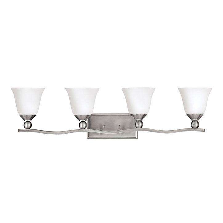 Bath Bolla Bath Four Light Brushed Nickel-Hinkley Lighting-HINKLEY-5894BN-Bathroom Lighting-1-France and Son