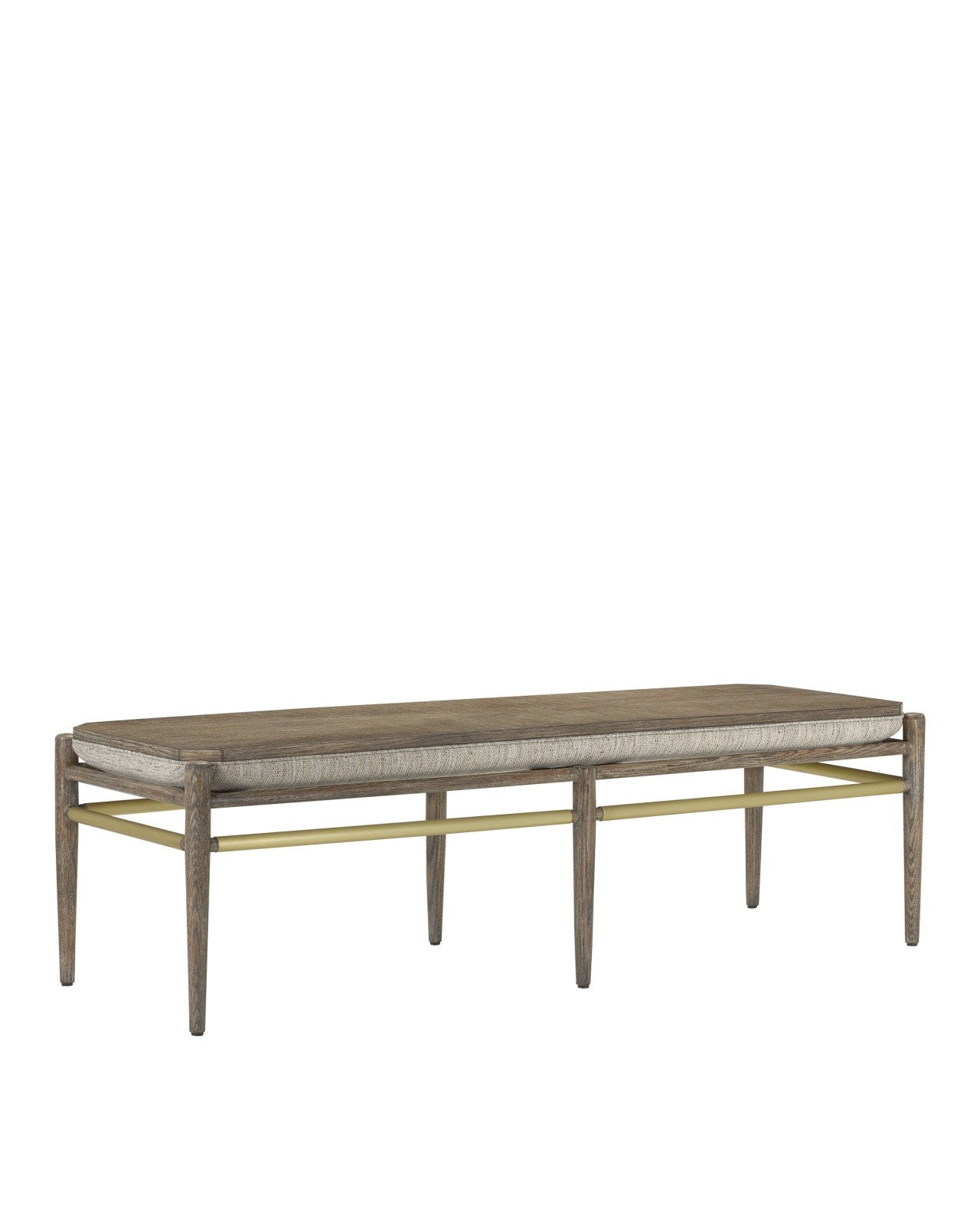 Visby Light Pepper Bench, Calcutta Linen