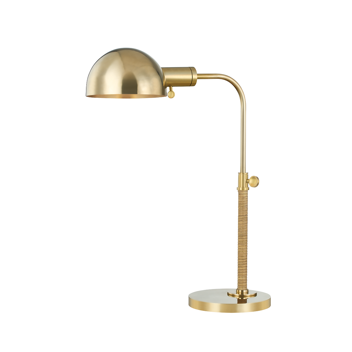 Devon 1 Light Table Lamp Aged Brass-Hudson Valley-HVL-MDSL520-AGB-Table Lamps-1-France and Son