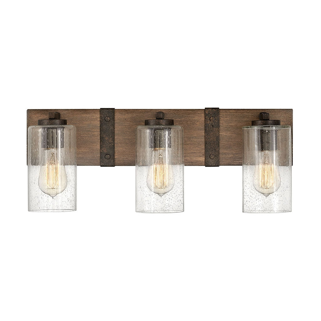 Bath Sawyer - Three Light Vanity-Hinkley Lighting-HINKLEY-5943SQ-Bathroom LightingSequoia-2-France and Son