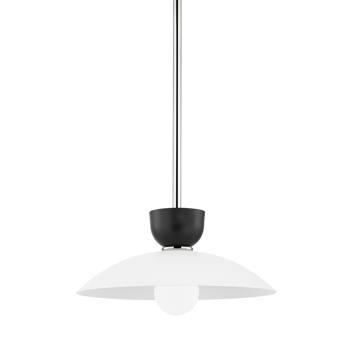 Whitley 1 Light Small Pendant-Mitzi-HVL-H481701S-PN-PendantsPolished Nickel-2-France and Son