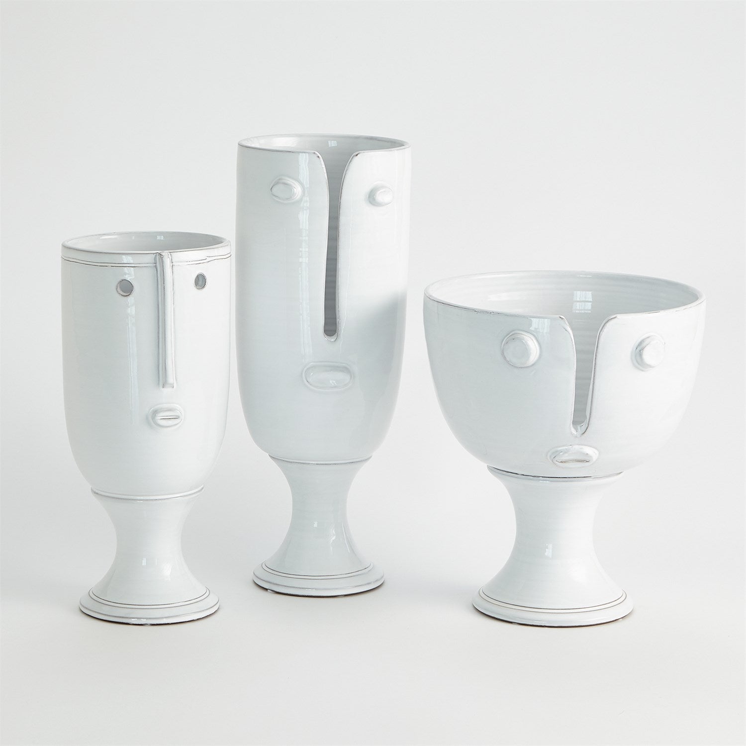 Long Nose Vases-Global Views-GVSA-3.31731-VasesLarge-White-2-France and Son