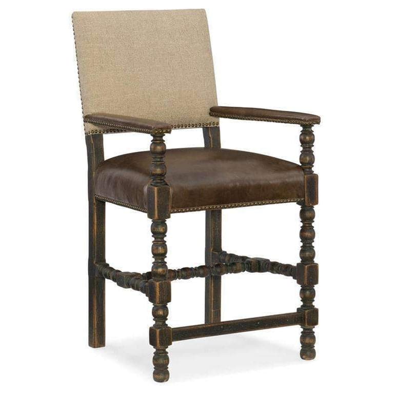 Comfort Counter Stool-Hooker-HOOKER-5960-25350-BLK-Bar Stools-1-France and Son