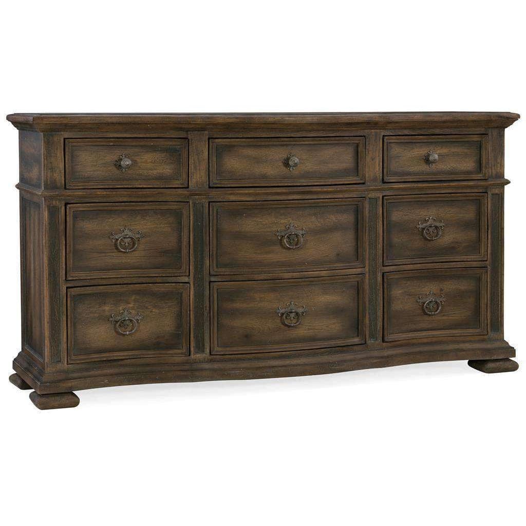 Williamson Nine-Drawer Dresser-Hooker-HOOKER-5960-90002-MULTI-Dressers-1-France and Son