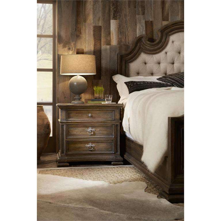 Elmendorf Three-Drawer Nightstand-Hooker-HOOKER-5960-90016-MULTI-Nightstands-5-France and Son