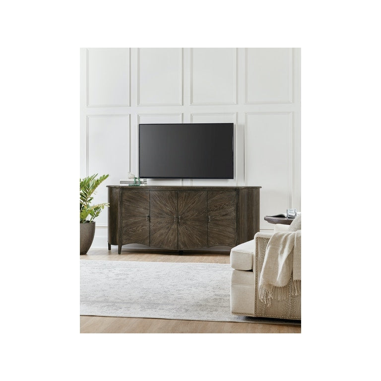 Traditions Entertainment Console-Hooker-HOOKER-5961-55484-02-Media Storage / TV StandsWhite-7-France and Son