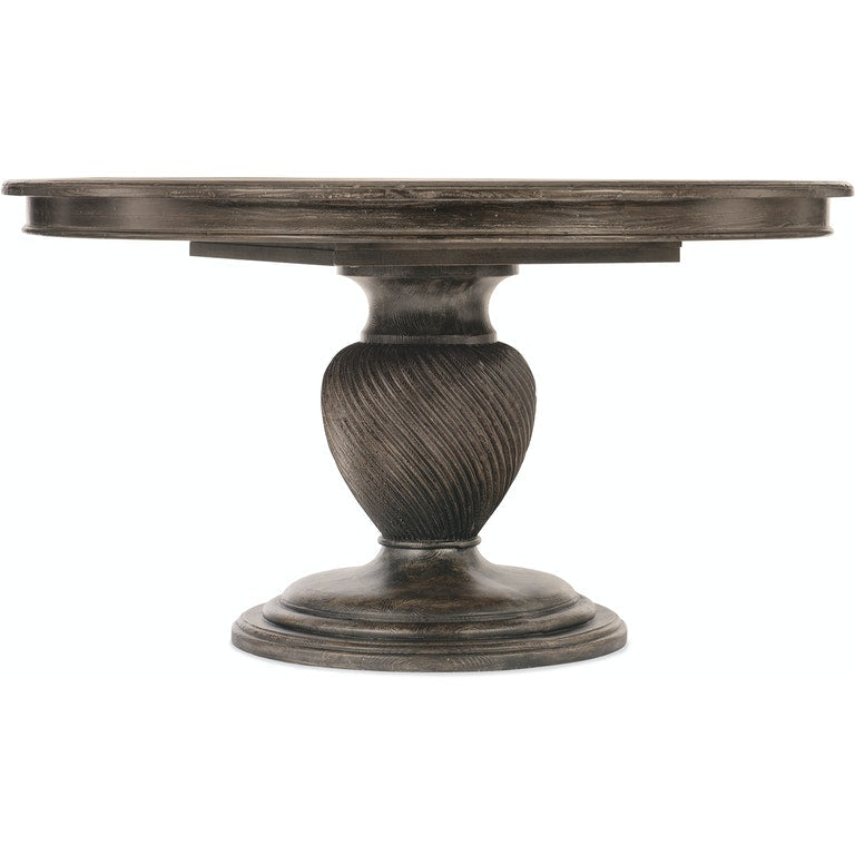 54in Round Dining Table with One 20-inch Leaf-Hooker-HOOKER-5961-75201-89-Dining TablesDark Brown-10-France and Son