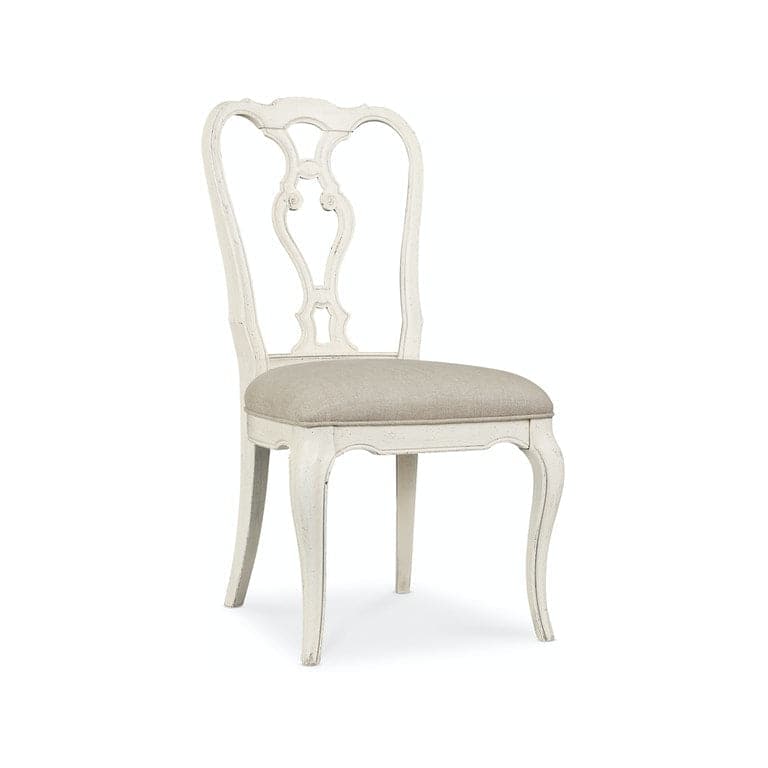 Traditions Wood Back Side Chair-Hooker-HOOKER-5961-75410-02-Dining ChairsWhite-1-France and Son