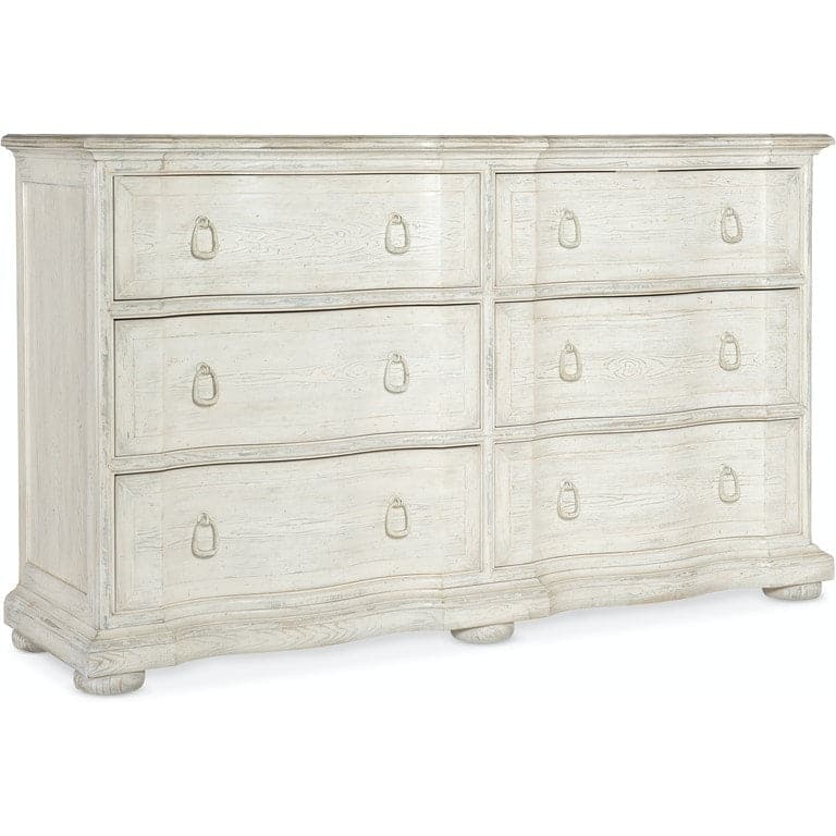 Traditions Six-Drawer Dresser-Hooker-HOOKER-5961-90002-02-DressersWhite-1-France and Son