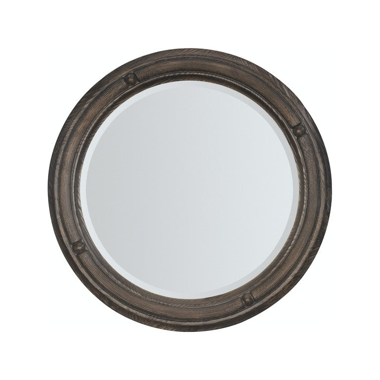 Traditions Round Mirror-Hooker-HOOKER-5961-90007-89-MirrorsDark Wood-2-France and Son