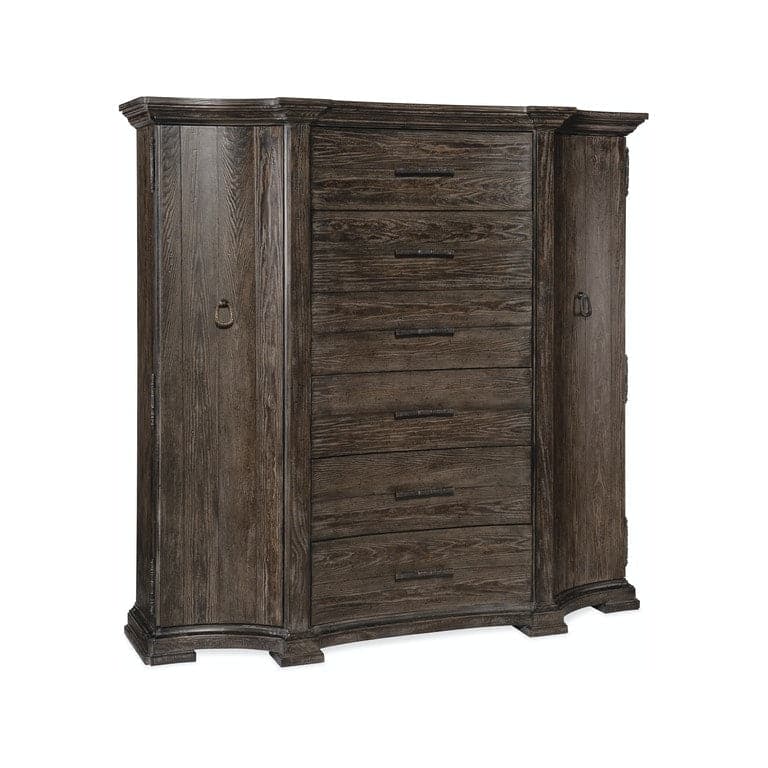 Gentlemans Chest-Hooker-HOOKER-5961-90011-89-Bookcases & CabinetsDark Wood-2-France and Son