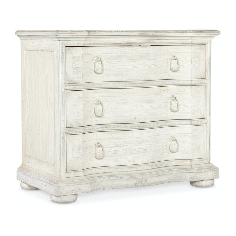 Three-Drawer Nightstand-Hooker-HOOKER-5961-90016-02-NightstandsWhite-1-France and Son