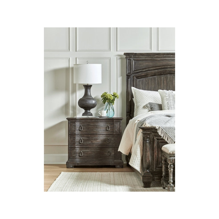 Three-Drawer Nightstand-Hooker-HOOKER-5961-90016-02-NightstandsWhite-4-France and Son