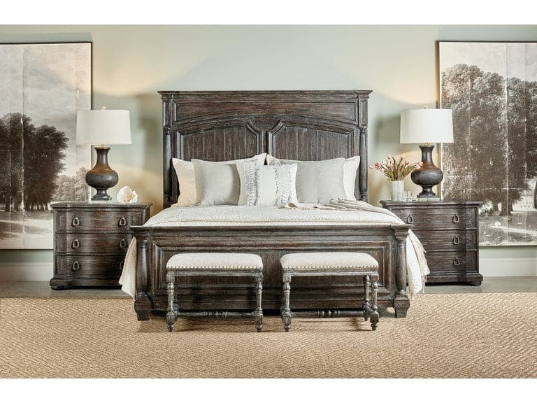 Heritage King Panel Bed - White