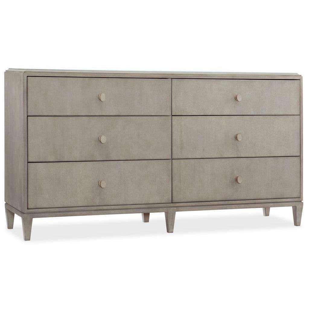 Elixir Six-Drawer Dresser-Hooker-HOOKER-5990-90002-LTWD-Dressers-1-France and Son