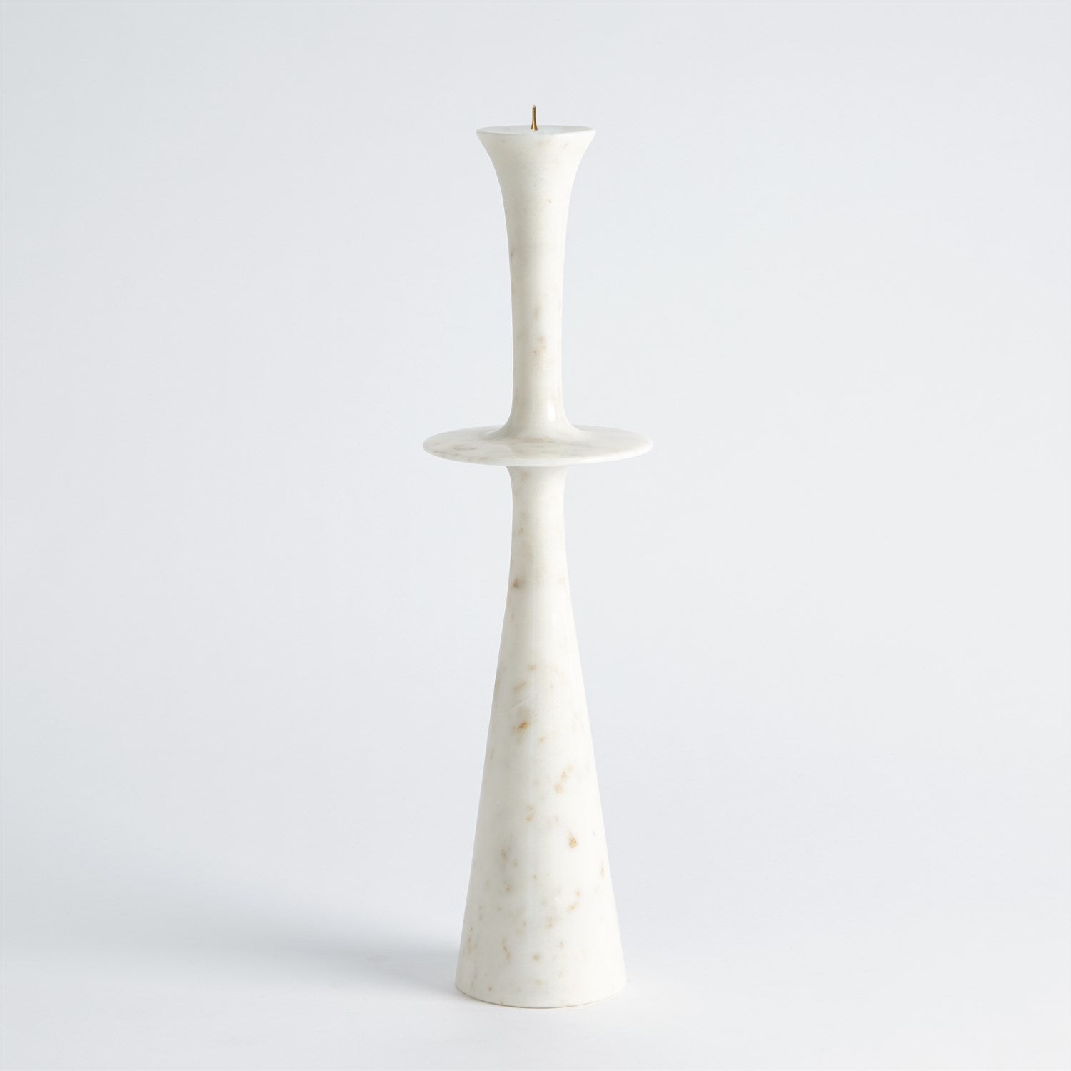 Center Flair Candle Stand-Global Views-GVSA-7.91486-Candle HoldersWhite-2-France and Son