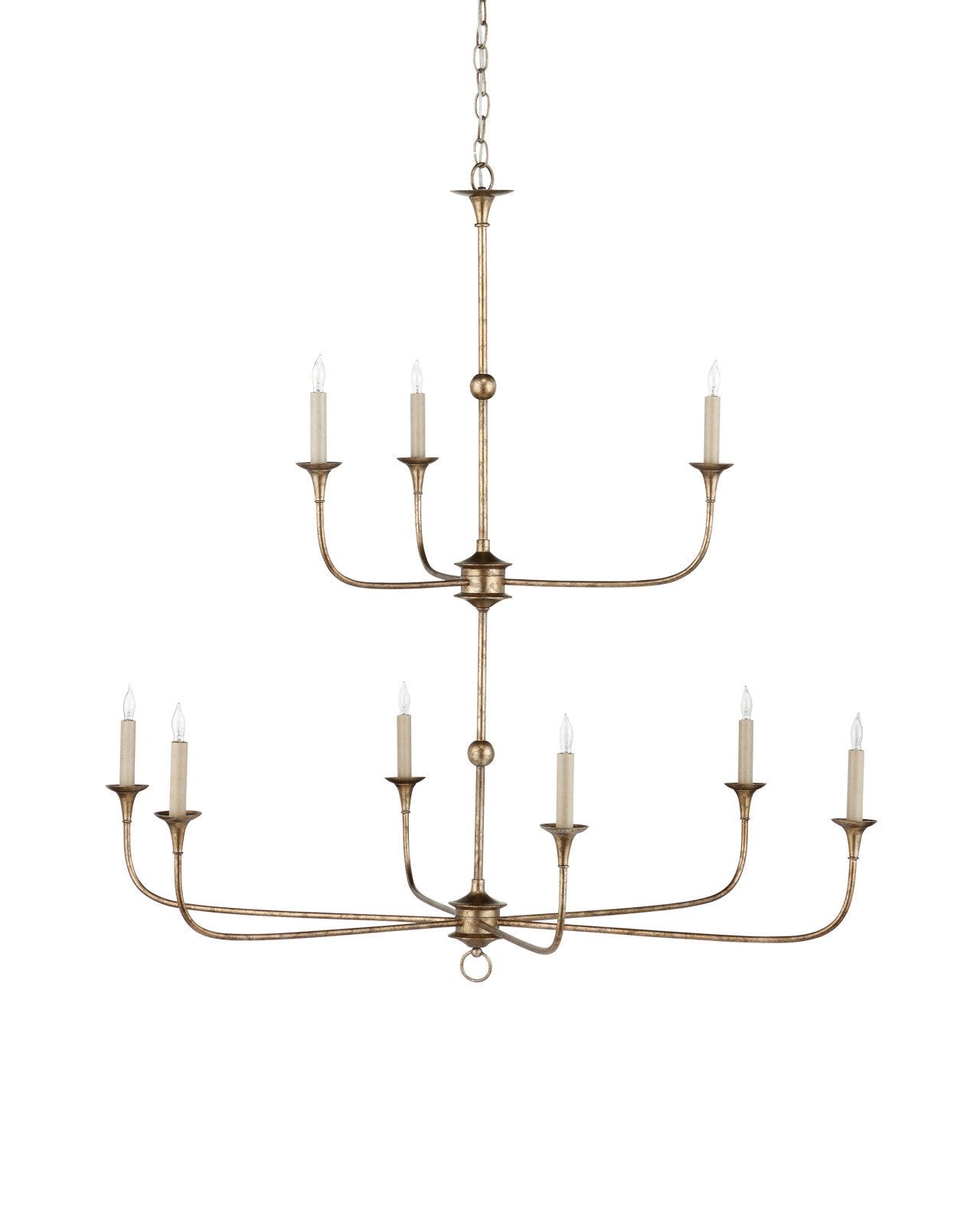 Nottaway Bronze Large Two-Tier Chandelier