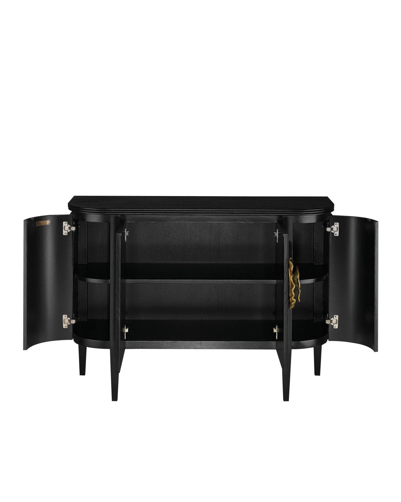 Briallen Black Demi-Lune Cabinet