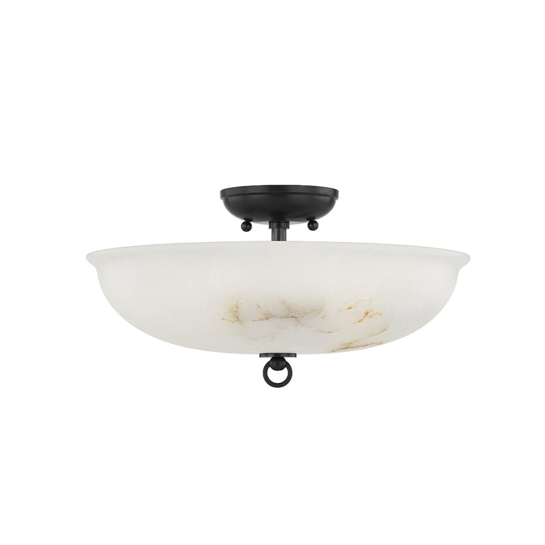 Somerset 3 Light Semi Flush-Hudson Valley-HVL-MDS810-DB-PendantsDistressed Bronze-4-France and Son