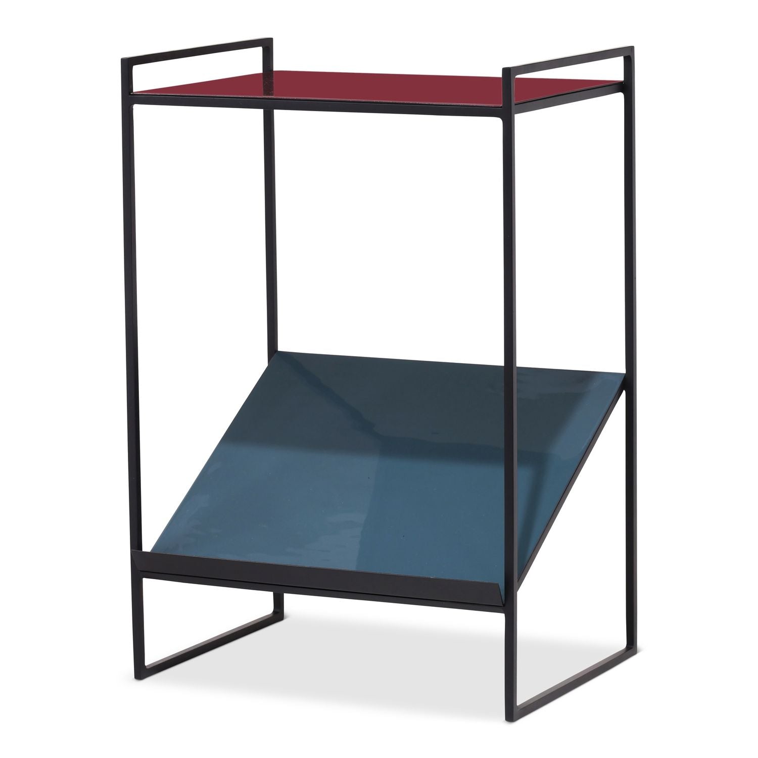 Naomi Enamel Magazine End Table