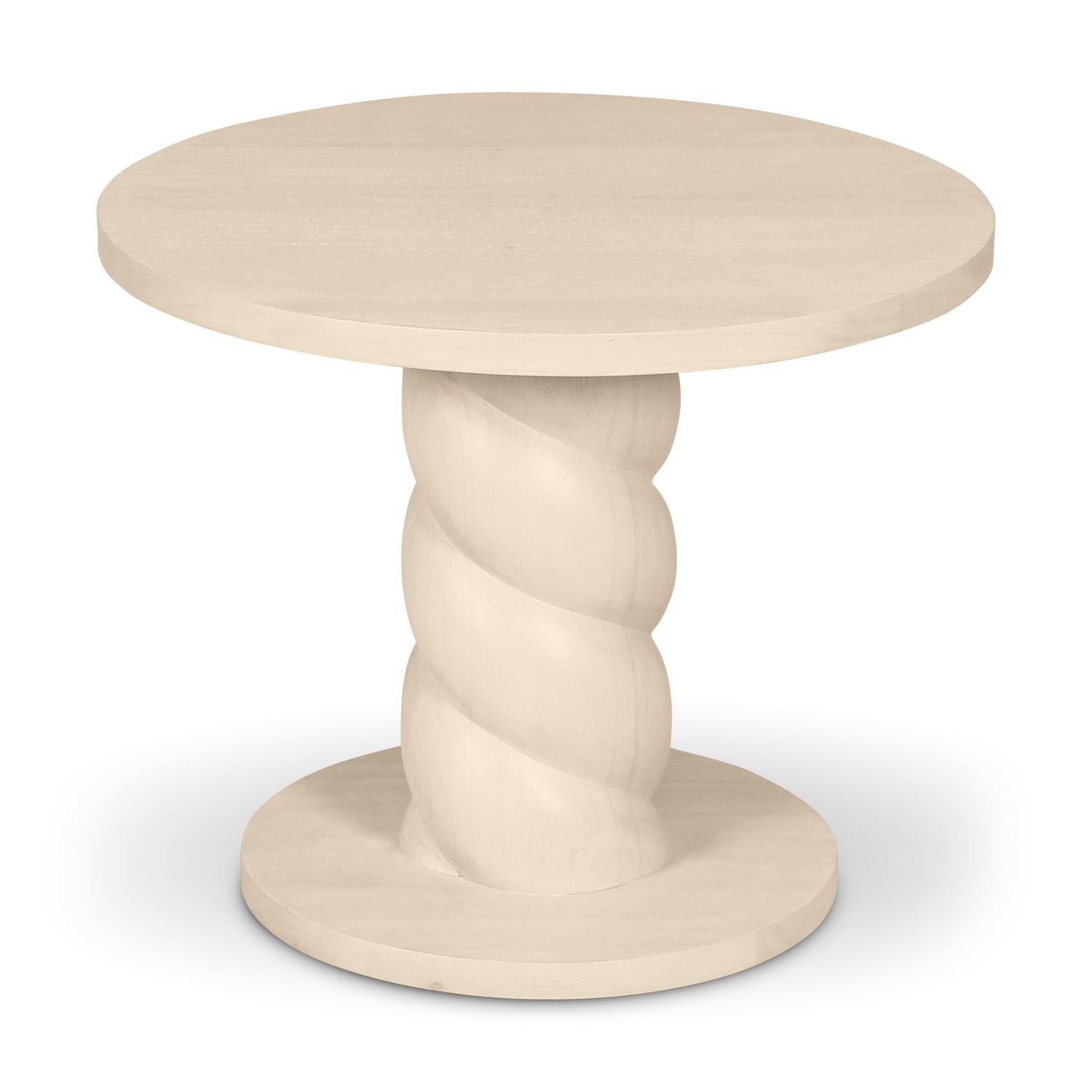 Olo Round End Table - Roasted Cofee