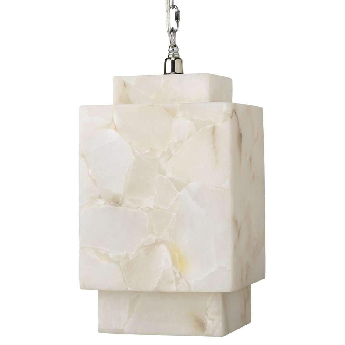 Borealis Cube Pendant in Alabaster-Jamie Young-JAMIEYO-5BORCUB-PEWH-Pendants-2-France and Son