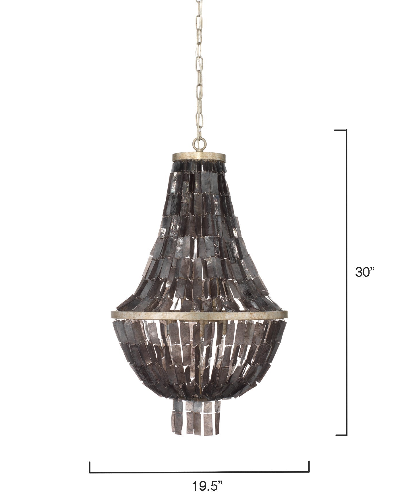 Capsize Chandelier-Jamie Young-JAMIEYO-5CAPS-CHBK-Chandeliers-5-France and Son