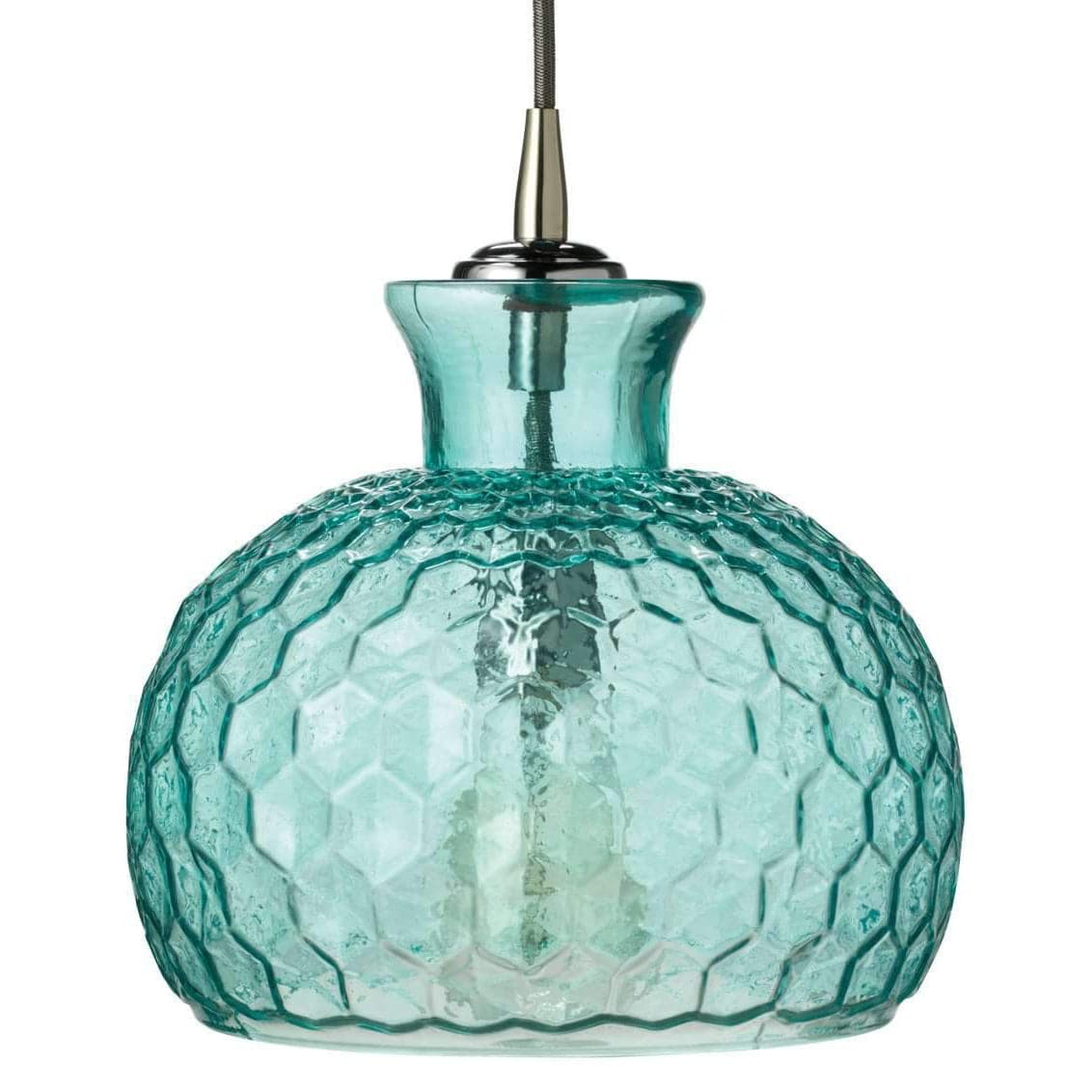 Clark Pendant in Aqua Glass-Jamie Young-JAMIEYO-5CLAR-MDAQ-Pendants-1-France and Son