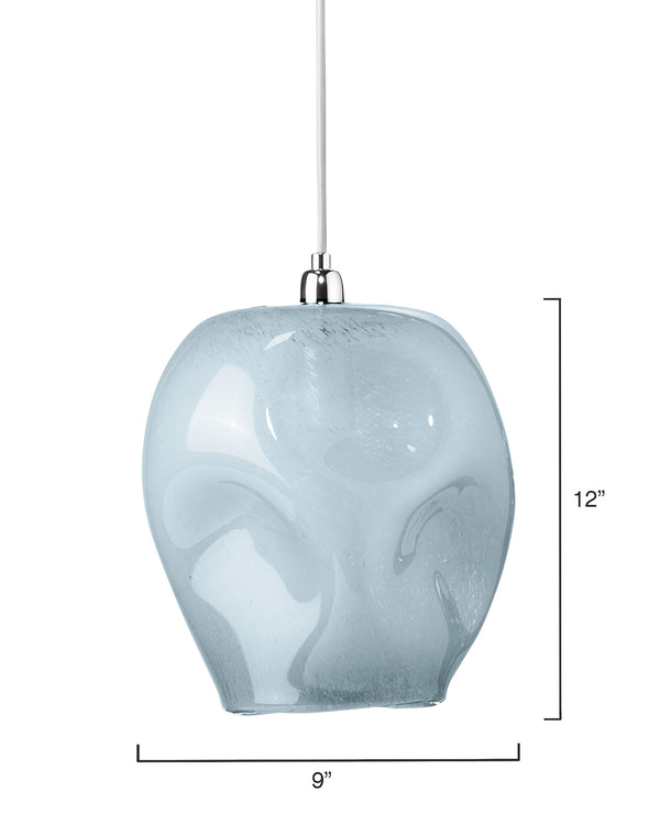 Dimpled Glass Pendant Clear-Jamie Young-JAMIEYO-5DIMP-LGCL-PendantsClear-6-France and Son