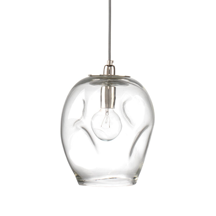 Dimpled Glass Pendant Clear-Jamie Young-JAMIEYO-5DIMP-LGCL-PendantsClear-1-France and Son